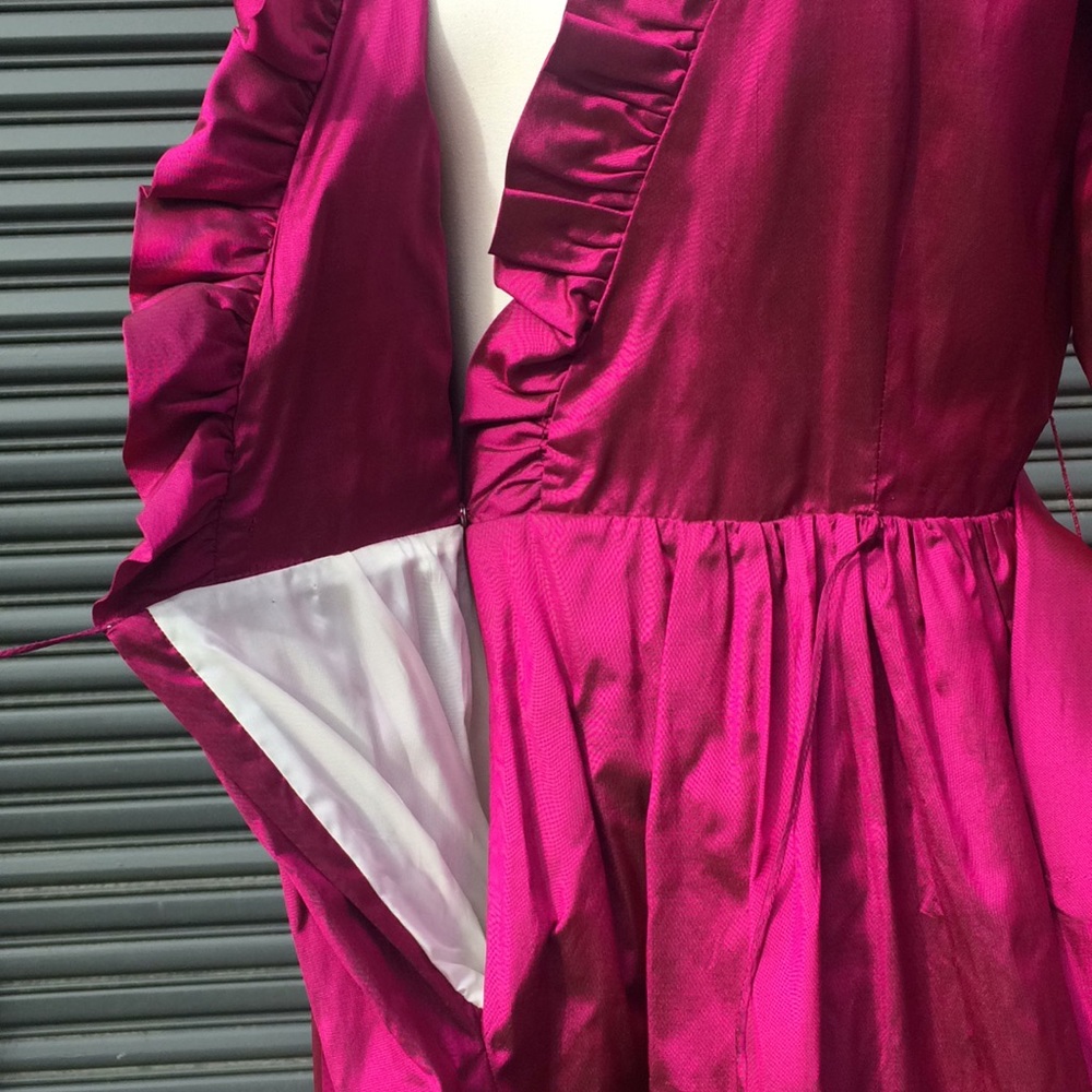 Catherine Regehr Silk Taffeta Retro Cocktail Dress - Picture 12 of 14